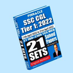 SSC CGL Tier 1 2022 : 21 Sets Shift wise ebook English medium 